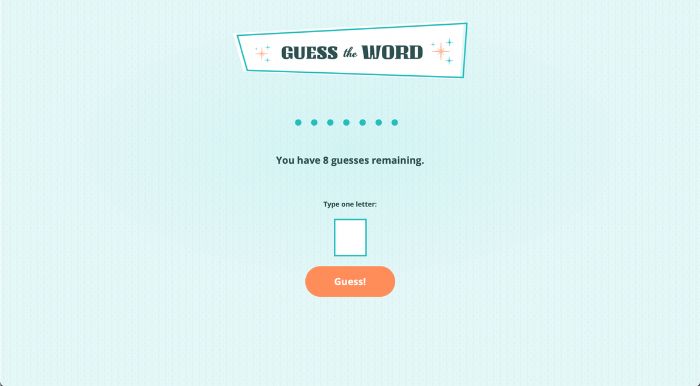 Guess the Word Game